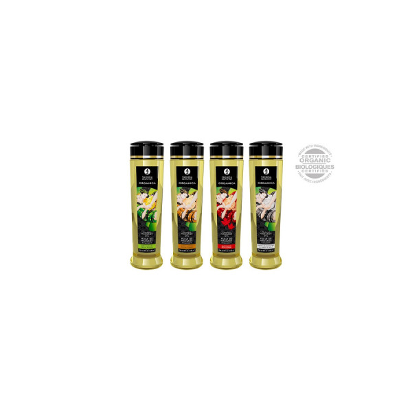 Huile de massage aphrodisiaque Organica bio thé vert 240ml 
